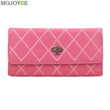 Foldable Lady Women Leather Wallet Long Card Holder Case Purse Handbag Slim Lady Casual Day Clutch Coin Pocket Purse ELY