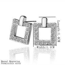 18K GP Gold Plated Jewelry Earring Fine Nickel Free Tin Alloy Rhinestone Crystal Stud Earrings SMTPE351 ELY