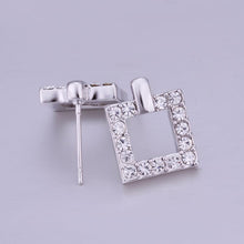 18K GP Gold Plated Jewelry Earring Fine Nickel Free Tin Alloy Rhinestone Crystal Stud Earrings SMTPE351 ELY