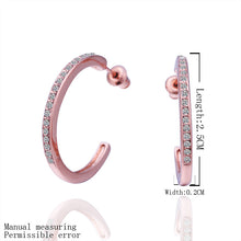 18K GP Gold Plated Jewelry Earring Fine Nickel Free Tin Alloy Rhinestone Czech Stud Earrings SMTPE378 ELY