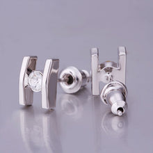 18K GP Gold Plated Jewelry Earring Fine Nickel Free Tin Alloy Rhinestone Czech Stud Earrings SMTPE376 ELY