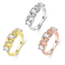 Austrian Crystal rings Crystal LOVE anillos bear collier plastron femme SKGR396 ELY