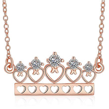 Lovely 18K Gold Plating women necklace Imperial crown perfume women jewelry display SKGN129 ELY