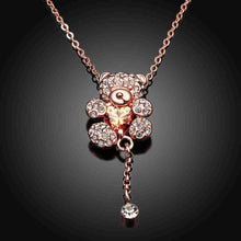 Lovely 18k gold plated necklaces Crystal Bear Flat maxi colar collier plastron ELY