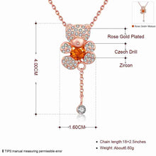 Lovely 18k gold plated necklaces Crystal Bear Flat maxi colar collier plastron ELY