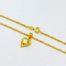 Lovely 24k gold plated necklaces heart vintage necklace prices in euros YHDN 13 ELY