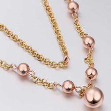 Lovely Austrian Crystal necklaces &amp; pendants golden ball collares ELY