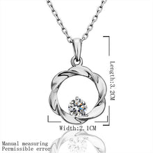Lovely Austrian Crystal women necklace casual circle bisuteria wedding decoration ELY