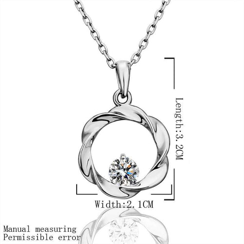 Lovely Austrian Crystal women necklace casual circle bisuteria wedding decoration ELY