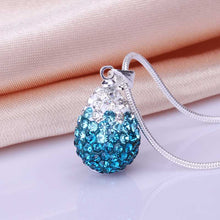 Lovely Shamballa collar necklace blue crystal patek ELY