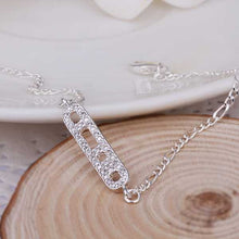 Lovely silver plated anklets Insets ladder leg bracelet joias SMTA 6 ELY