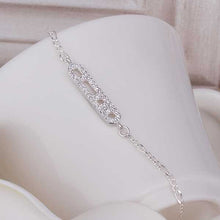 Lovely silver plated anklets Insets ladder leg bracelet joias SMTA 6 ELY