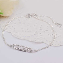 Lovely silver plated anklets Insets ladder leg bracelet joias SMTA 6 ELY