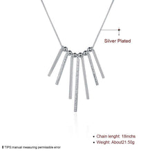 Lovely silver plated necklace men Sever Column choker bone ELY