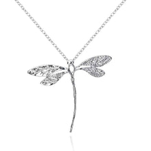 Lovely silver plated pendants Long Dragonfly maxi colar diy ELY
