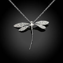 Lovely silver plated pendants Long Dragonfly maxi colar diy ELY