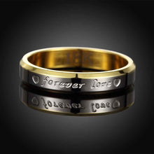 Lovely silver plated rings Forever Love Women's aliancas joyas 96 ELY