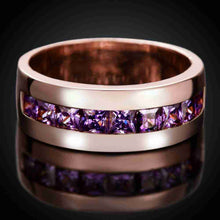 Austrian Crystal rings for men Inside circle ring men Gift for her ELY