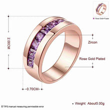 Austrian Crystal rings for men Inside circle ring men Gift for her ELY