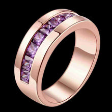 Austrian Crystal rings for men Inside circle ring men Gift for her ELY