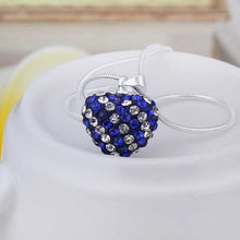 african beads women necklace dark blue heart perfume women wedding ELY