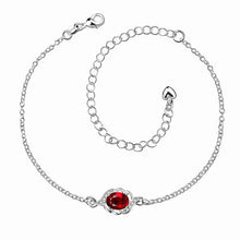 silver anklet Oval simulated pearl bracelet on a leg jewelry display ELY