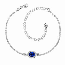 silver anklet Oval simulated pearl bracelet on a leg jewelry display ELY