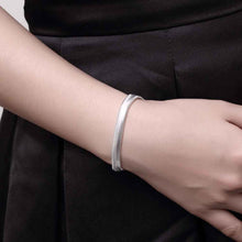 silver plated Flat Soft Snake Chain men bracelet margarida164 ELY