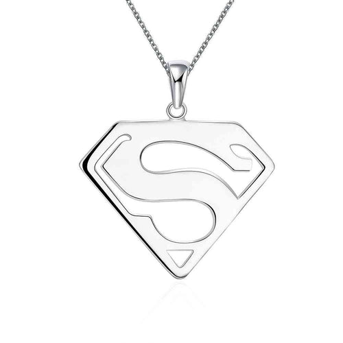 18k gold plated necklaces Superman collares Jewelry European Style KNWN 14 ELY