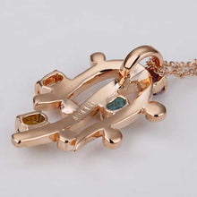 Austrian Crystal pendants Flower plants collares mujer Jewelry European Style ELY