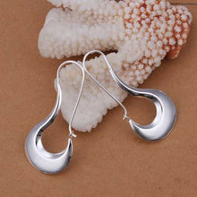 silver earings jewelry Flat Gloss drop brinco sport 338 ELY