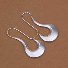 silver earings jewelry Flat Gloss drop brinco sport 338 ELY