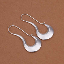 silver earings jewelry Flat Gloss drop brinco sport 338 ELY