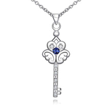 silver pendant Flower key maxi necklace sport ELY