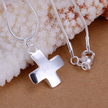 silver-plated pendant necklace Small Cross collane Elegant ELY