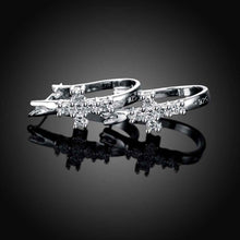 silver plated earing Cute Cross stud brincos collier plastron femme 311 ELY