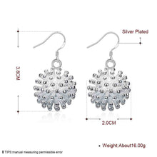 silver plated earrings Fireworks drop cufflinks jewellery ELY
