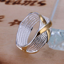 silver rings for men Dichroic X anillos Costume Jewellery 13 ELY