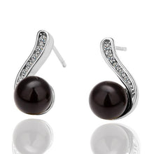 18K Gold Plating earrings heart and beads stud earrings oorbellen Hand Madeball 288 ELY