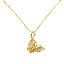 18K Gold Plating necklaces & pendants yellow butterlly bead necklace horloge216 ELY