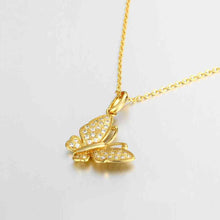 18K Gold Plating necklaces & pendants yellow butterlly bead necklace horloge216 ELY