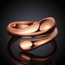 18K Gold Plating ring s -shape aliancas Gift for her SKGR 12 ELY