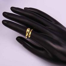 18K Gold Plating ring s -shape aliancas Gift for her SKGR 12 ELY