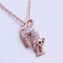 18k gold plated statement necklace Crystal Leopard kolye sport239 ELY