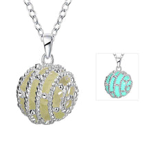 Glow in the Dark necklace Devel Ball collier bijoux femme313 ELY