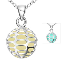 Glow in the Dark necklace Devel Ball collier bijoux femme313 ELY