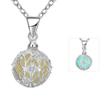 Glow in the Dark necklace Devel Ball collier bijoux femme313 ELY