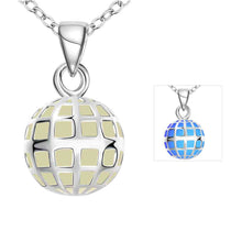 Glow in the Dark necklace Devel Ball collier bijoux femme313 ELY