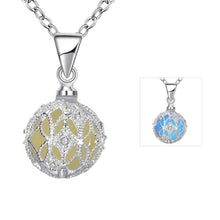 Glow in the Dark necklace Devel Ball collier bijoux femme313 ELY