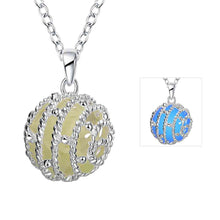 Glow in the Dark necklace Devel Ball collier bijoux femme313 ELY